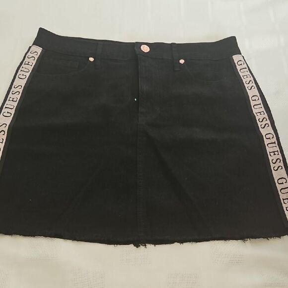 Guess Black and Gold Mini Pencil Skirt - Picture 12 of 16